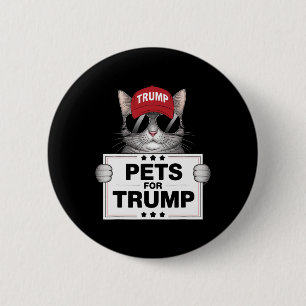 Badge Rond 5 Cm Ils Mangent Les Chats Trump Sauvez Nos Animaux