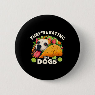 Badge Rond 5 Cm Ils Mangent Les Chiens Les Chats Les Animaux Domes
