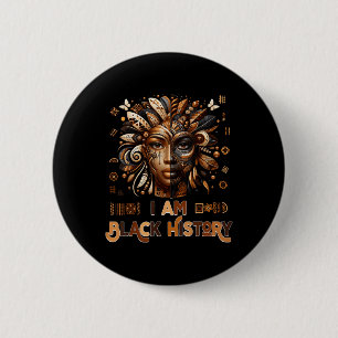Badge Rond 5 Cm Im Black History Mois Pride Melanin Femmes africai