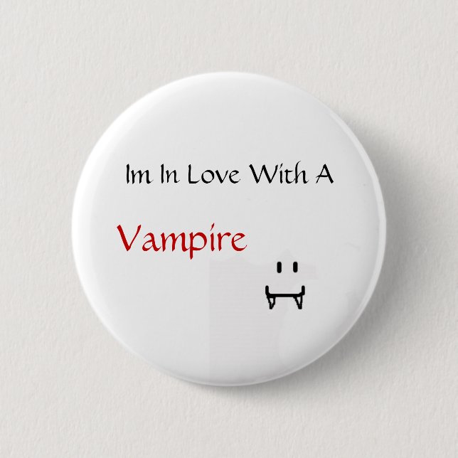 Badge Rond 5 Cm im dans l'amour avec un vampire (Devant)