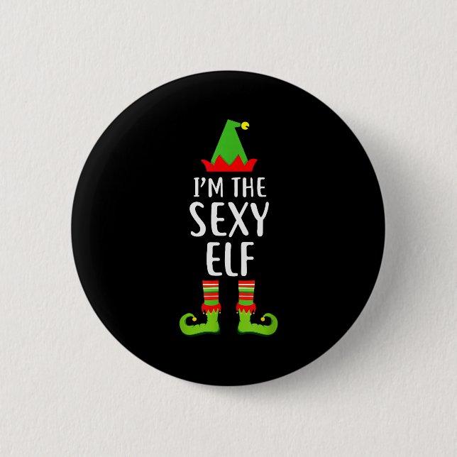 Badge Rond 5 Cm I'm The Y Elf Matching Family Group Christmas T Sh (Devant)