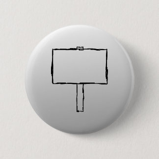 Badge Rond 5 Cm Image d'avis de poteau indicateur. Noir sur le