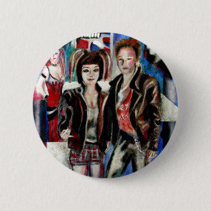 Badge Rond 5 Cm image de mode de punk rock