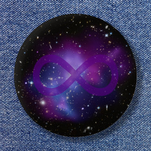Badge Rond 5 Cm Image d'espace violet