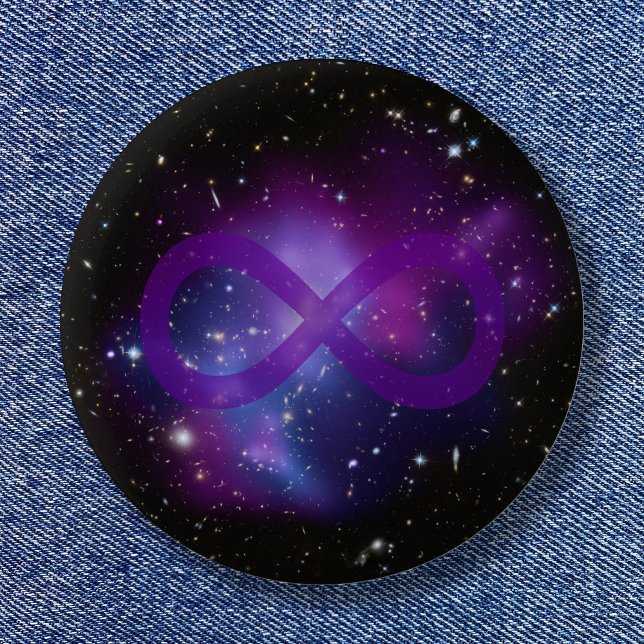 Badge Rond 5 Cm Image espace violet (Purple Space Image Button)