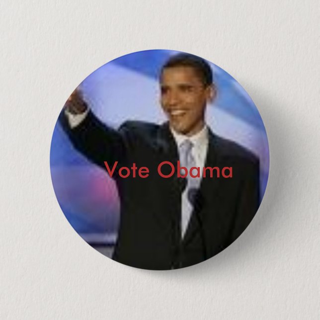 Badge Rond 5 Cm images, vote Obama, vote Obama (Devant)