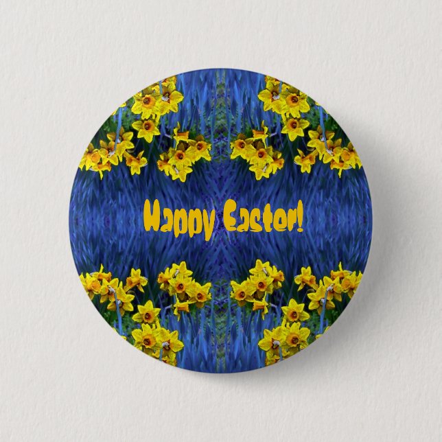 Badge Rond 5 Cm Imaginaire Daffodil Spring (Devant)