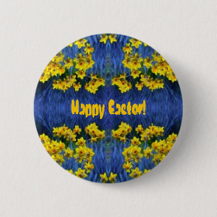 Badge Rond 5 Cm Imaginaire Daffodil Spring