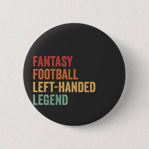 Badge Rond 5 Cm Imaginaire Football à gauche légende Drôle Retro