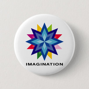 Badge Rond 5 Cm Imaginez Star