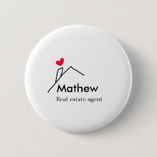 Badge Rond 5 Cm Immobilier agent immobilier immobilier constructio