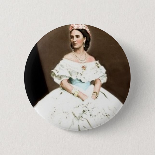 Badge Rond 5 Cm Impératrice Carlota (Devant)
