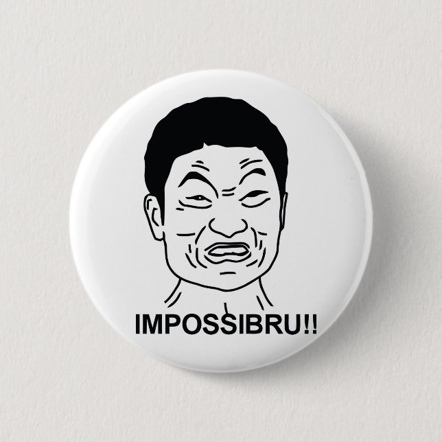 Badge Rond 5 Cm Impossibru (Devant)
