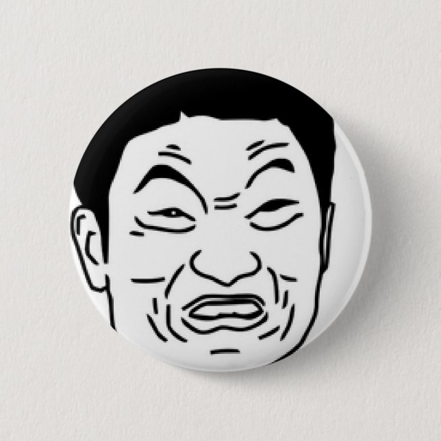 Badge Rond 5 Cm Impossibru ! ! Visage comique (Devant)