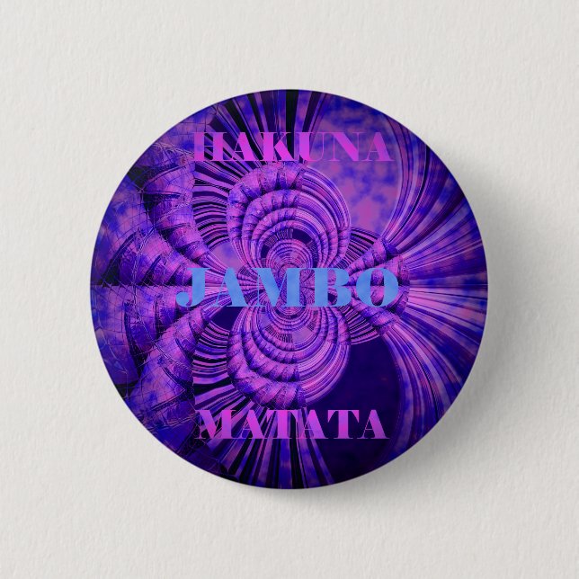 Badge Rond 5 Cm Impression d'art Cosmic Hakuna (Devant)