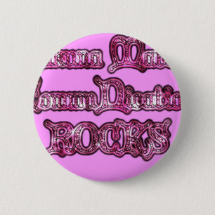 Badge Rond 5 Cm Impression d'art Hakuna Matata Communication ROCKS