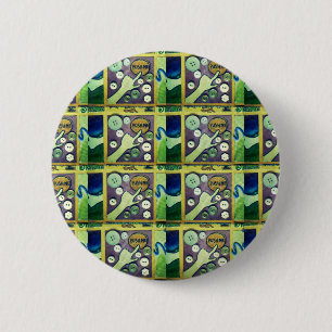 Badge Rond 5 Cm Impression d'art mosaïque amusante contemporaine –