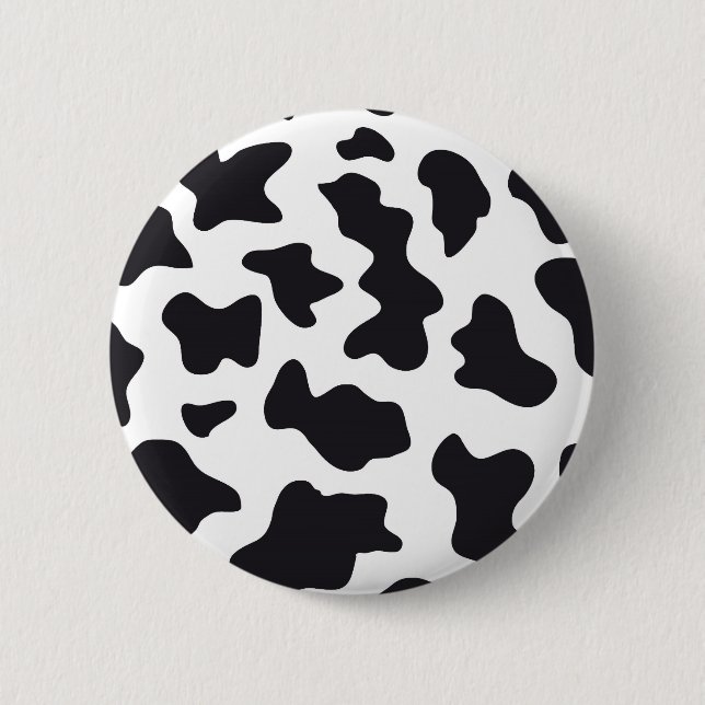 Badge Rond 5 Cm Impression de la vache (Devant)