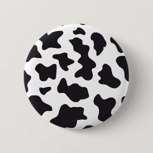 Badge Rond 5 Cm Impression de la vache