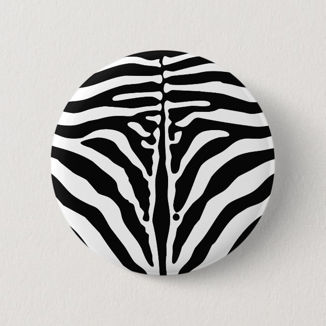 Badge Rond 5 Cm Impression Zebra (Devant)