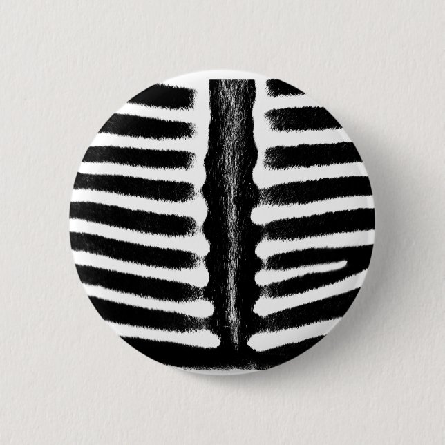 Badge Rond 5 Cm Impression zèbre (noir) (Devant)