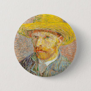 Badge Rond 5 Cm Impressionnisme Vincent Van Gogh Autoportrait avec