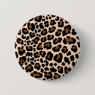 Badge Rond 5 Cm Imprimé animalier
