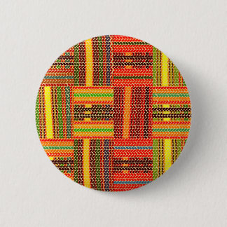 Badge Rond 5 Cm imprimé kente african