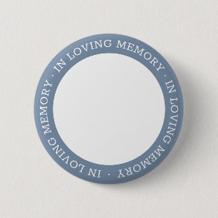 Badge Rond 5 Cm In Love Memory Memorial Photo personnalisée modern