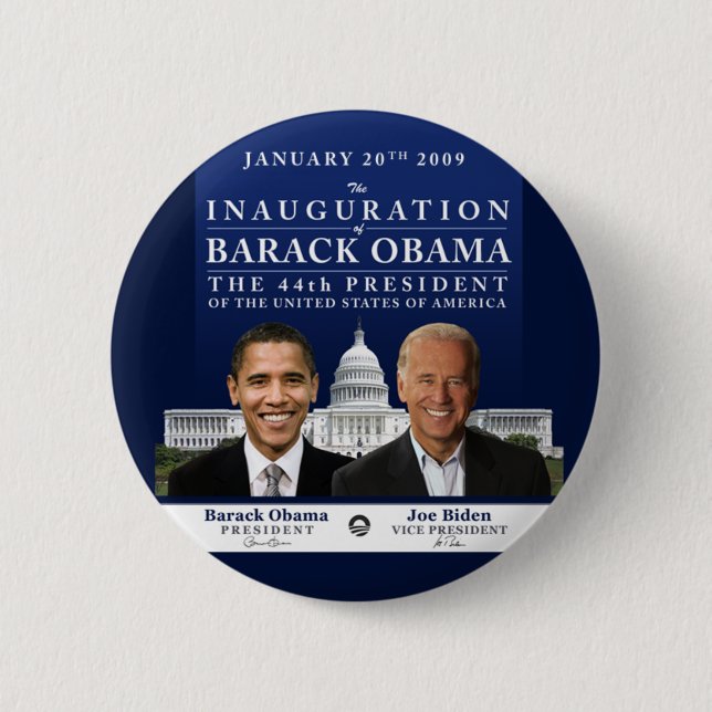 Badge Rond 5 Cm Inauguration 2009 (Devant)