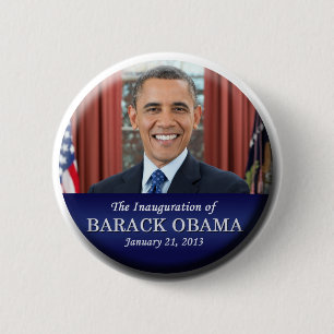 Badge Rond 5 Cm Inauguration de Barack Obama en 2013