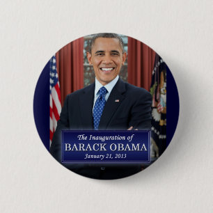 Badge Rond 5 Cm Inauguration de Barack Obama en 2013