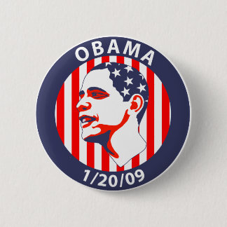 Badge Rond 5 Cm Inauguration d'Obama
