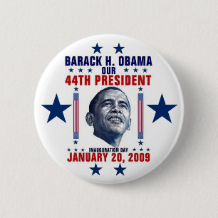Badge Rond 5 Cm Inauguration d'Obama