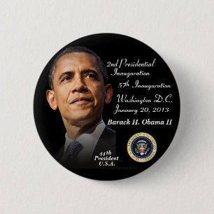 Badge Rond 5 Cm Inauguration du président Barack Obama II 1-20-201