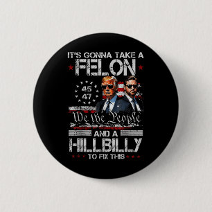 Badge Rond 5 Cm Inauguration du président Donald Trump Trum Tee -