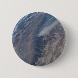 Badge Rond 5 Cm Incendie Dans Le Parc National De Yosemite Et La F
