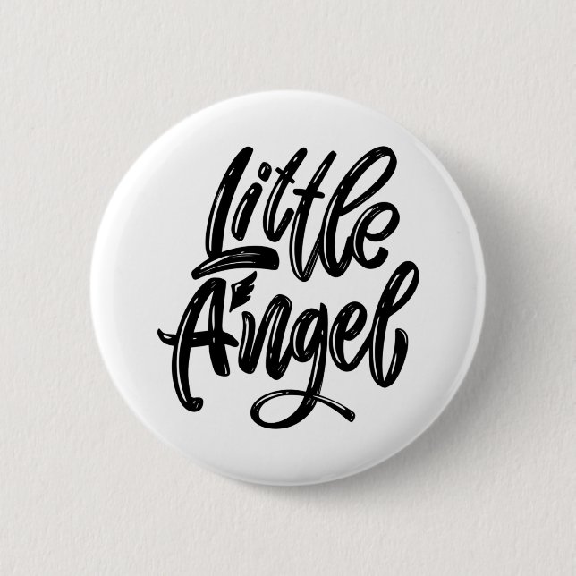 Badge Rond 5 Cm Incroyable Petit Ange (Devant)