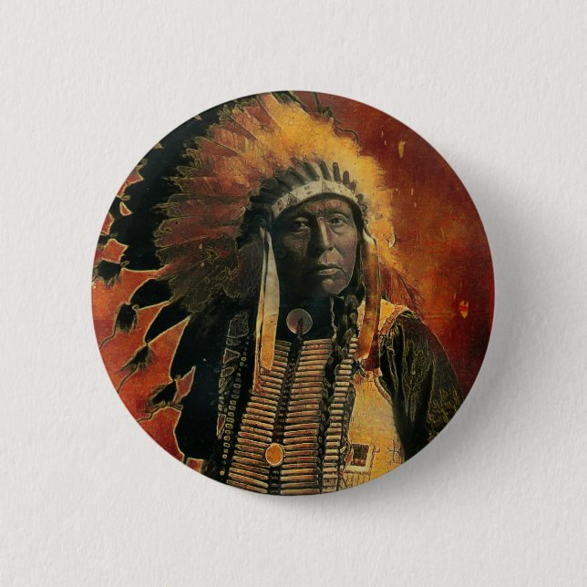 Badge Rond 5 Cm Indian_Chief (Devant)