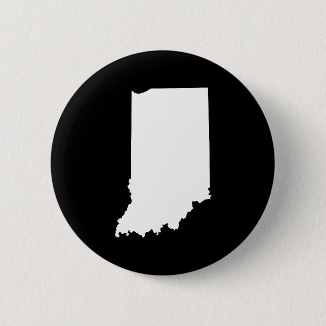 Badge Rond 5 Cm Indiana en blanc et noir (Devant)