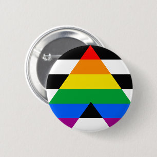 Badge Rond 5 Cm Indicateur Ally Pride
