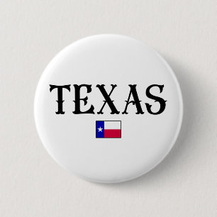 Badge Rond 5 Cm Indicateur de la carte d'état du Texas USA