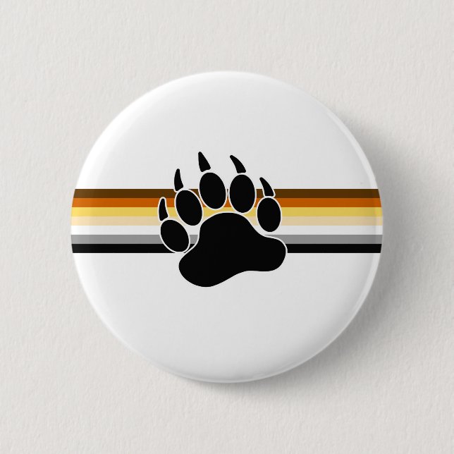 Badge Rond 5 Cm Indicateur de la fierté de l'ours (Devant)