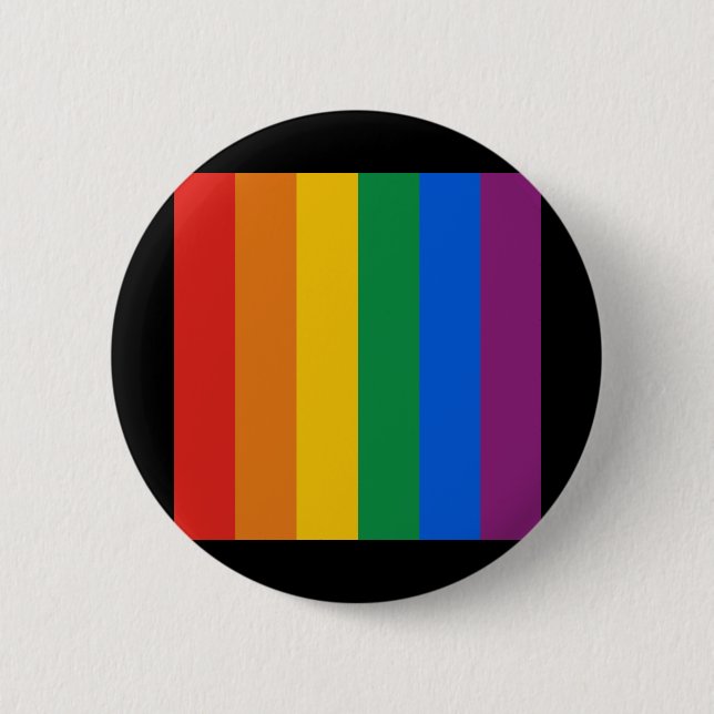 Badge Rond 5 Cm Indicateur gay pride (Devant)