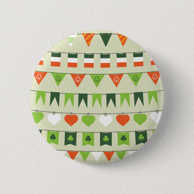 Badge Rond 5 Cm indicateur Jour de la Saint Patrick (Devant)