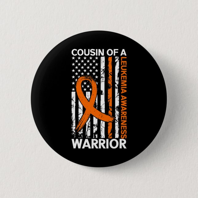 Badge Rond 5 Cm Indicateur Leucémie Mois Nous Américain Pour Cous (Devant)