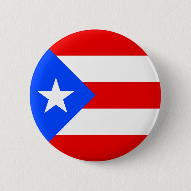 Badge Rond 5 Cm Indicateur Porto Rico (Devant)