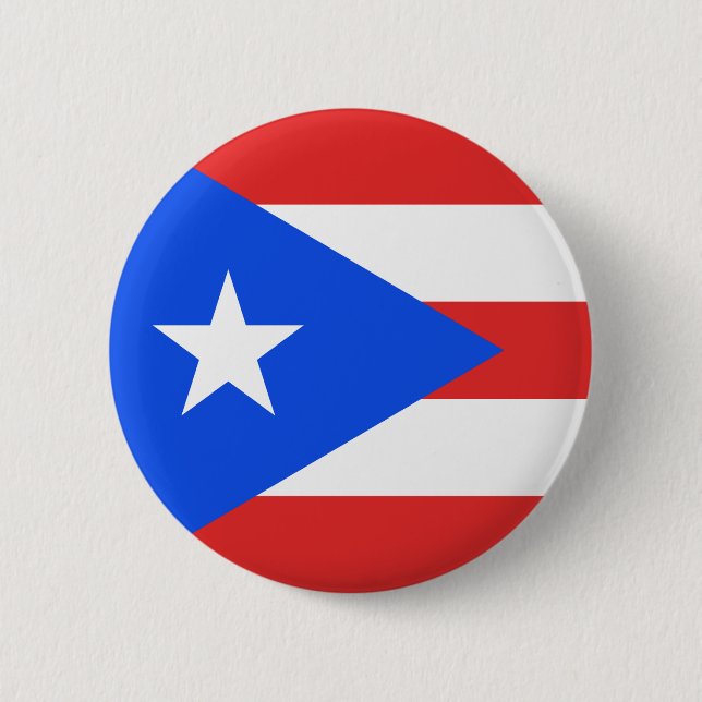 Badge Rond 5 Cm Indicateur Porto Rico (Devant)
