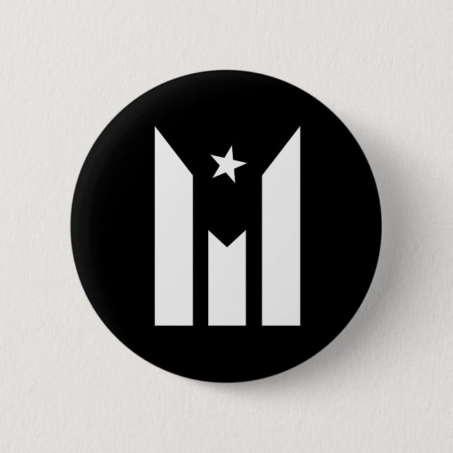 Badge Rond 5 Cm Indicateur Porto Rico (Devant)