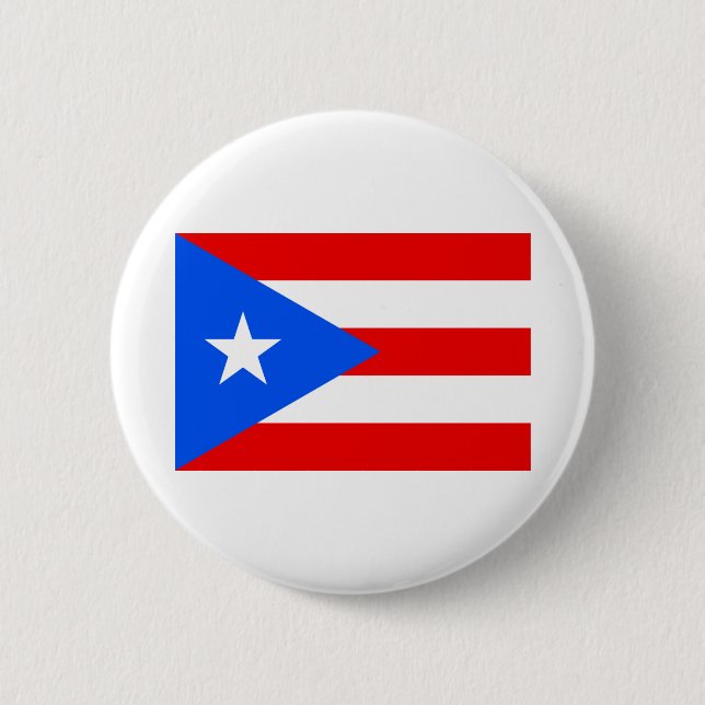 Badge Rond 5 Cm Indicateur Porto Rico (Devant)